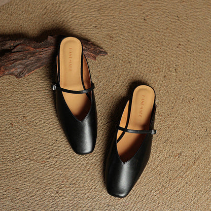 Vera Leather Mules