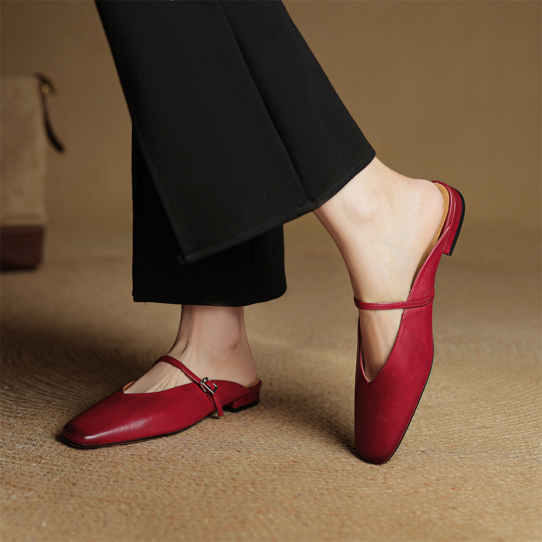 Vera Leather Mules