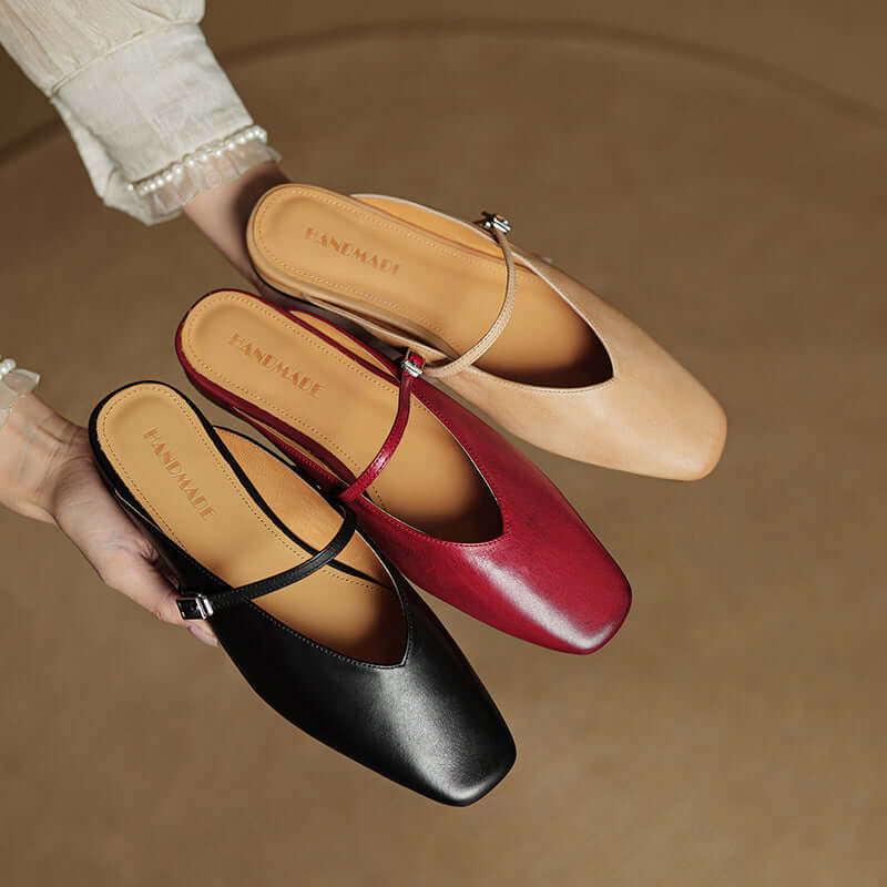 Vera Leather Mules