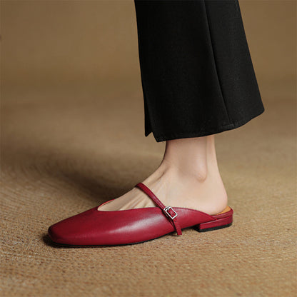 Vera Leather Mules