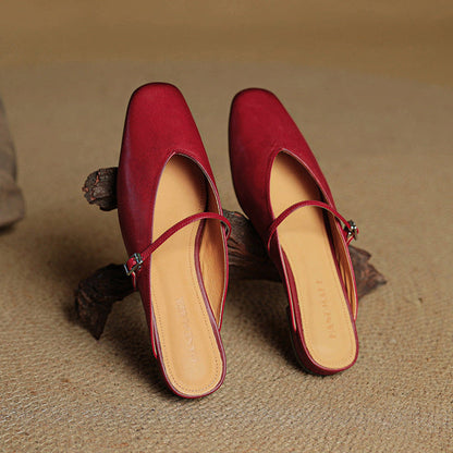 Vera Leather Mules