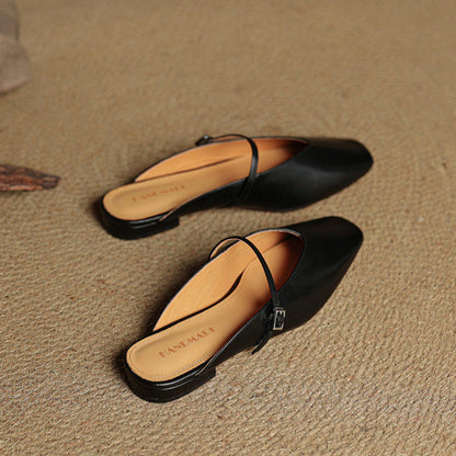 Vera Leather Mules