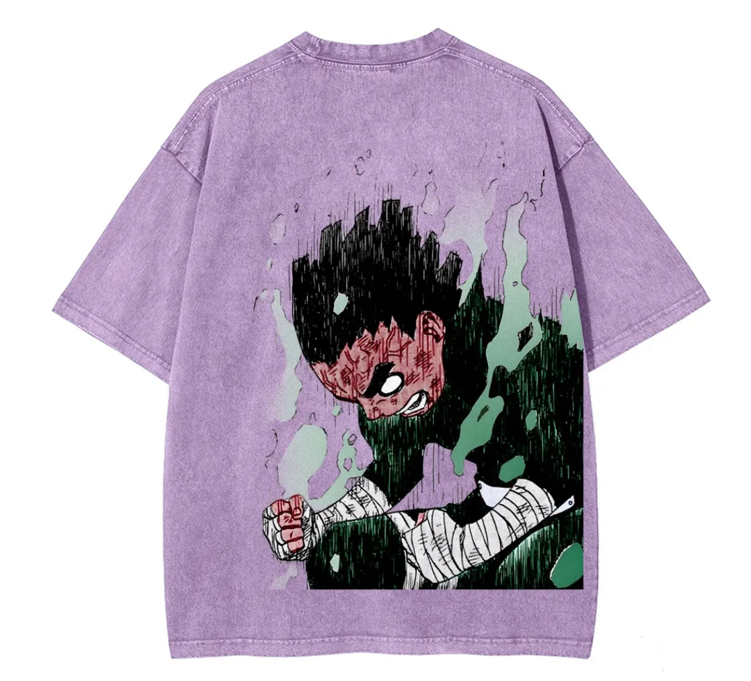 Naruto Rock Lee Fit Washed T-Shirt