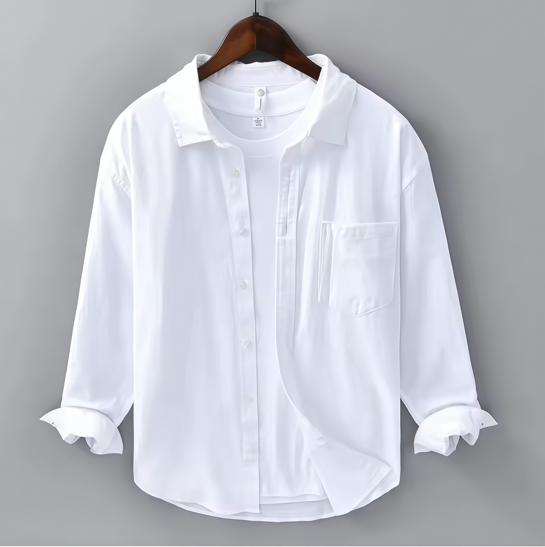 Eviana Valmont Seaside Linen Button-Up