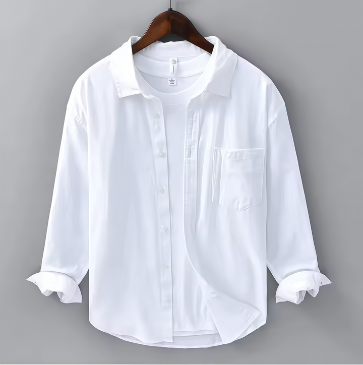 Eviana Valmont Seaside Linen Button-Up