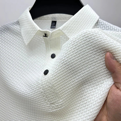 Men's Premium Textured Collared Shirt