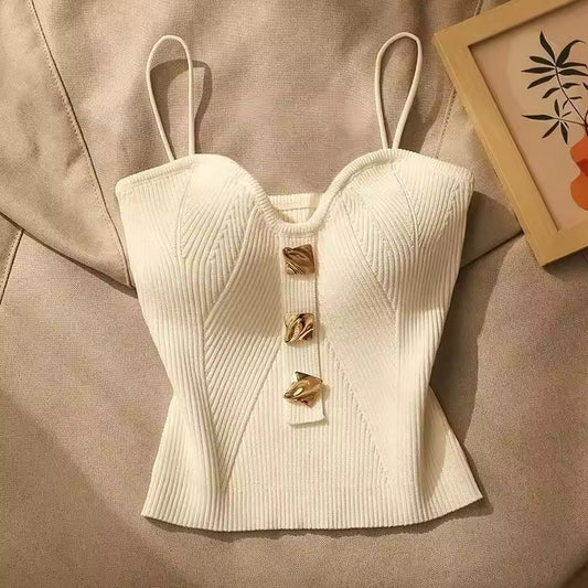 Virella Cropped Knit Top