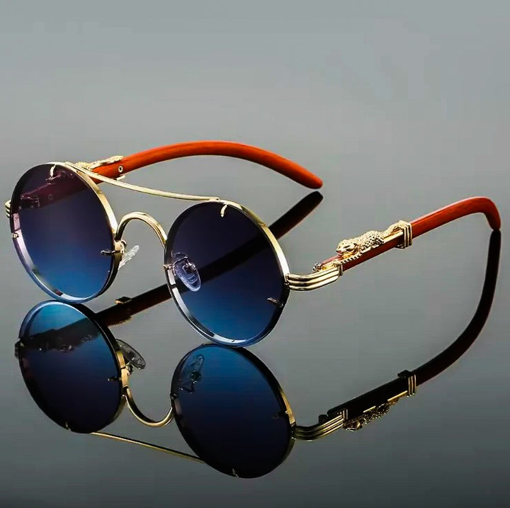 Golden Panther Vintage Glasses