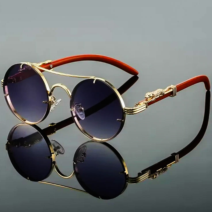 Golden Panther Vintage Glasses