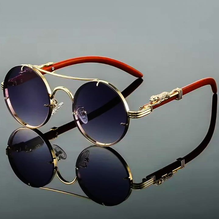 Golden Panther Vintage Glasses