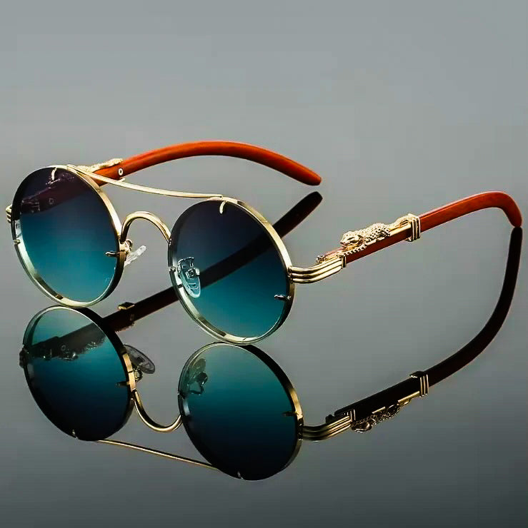 Golden Panther Vintage Glasses