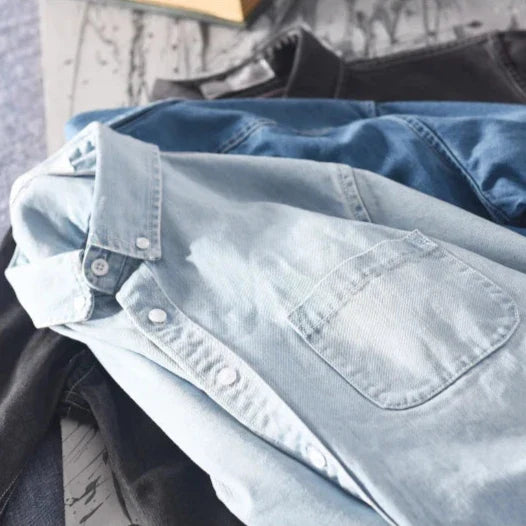 Men's "Stockman" Premium Denim Button Up