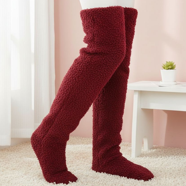 Over Knee Fuzzy Warm Long Socks